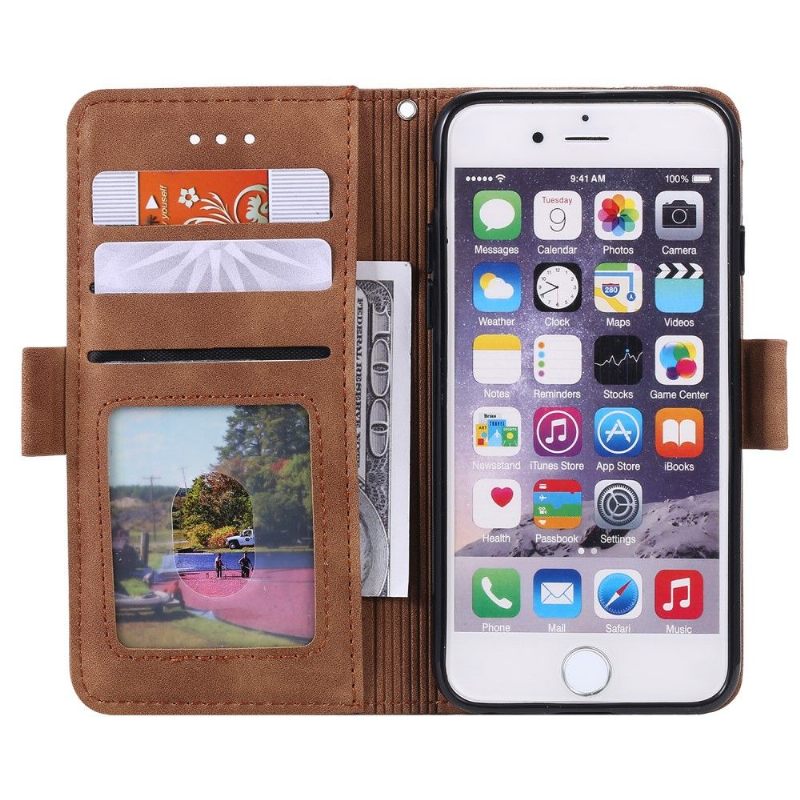 Folio-hoesje voor iPhone 7 / 8 / SE (2020) Portemonnee Vintage Zak