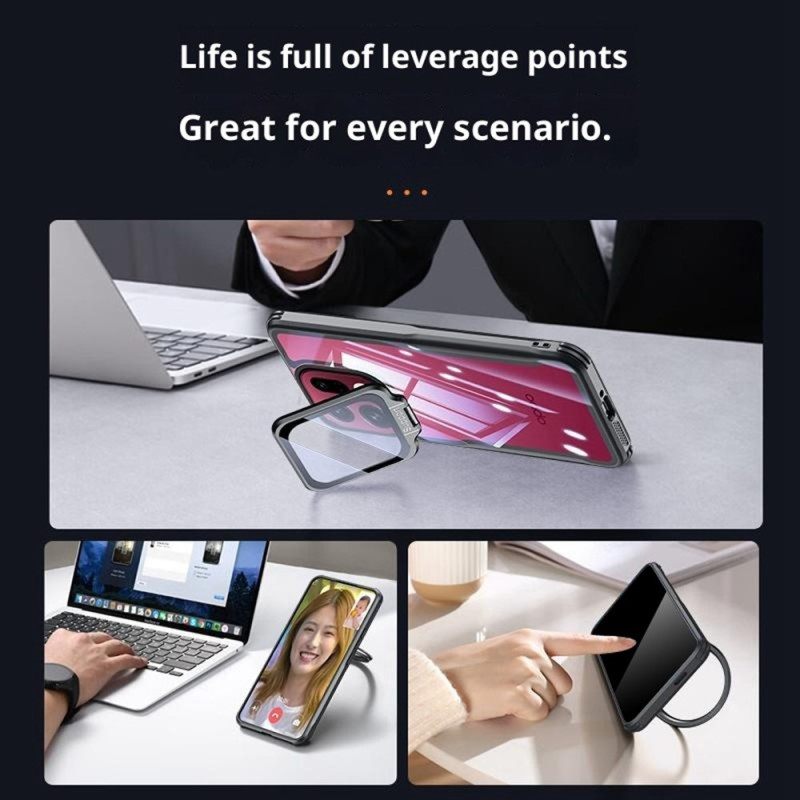 Case Hoesje Oppo Find X9 Pro 5g Telefoonhoesje Transparant Met Standaard En Camerabescherming