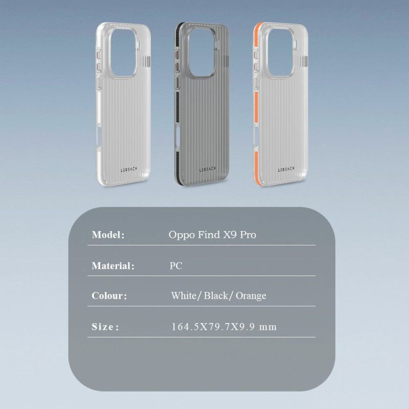 Cover Hoesje Oppo Find X9 Pro 5g Telefoonhoesje Toc-serie Lereach