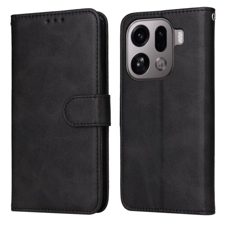 Flip Case Leren Oppo Find X9 Pro 5g Leer-effect