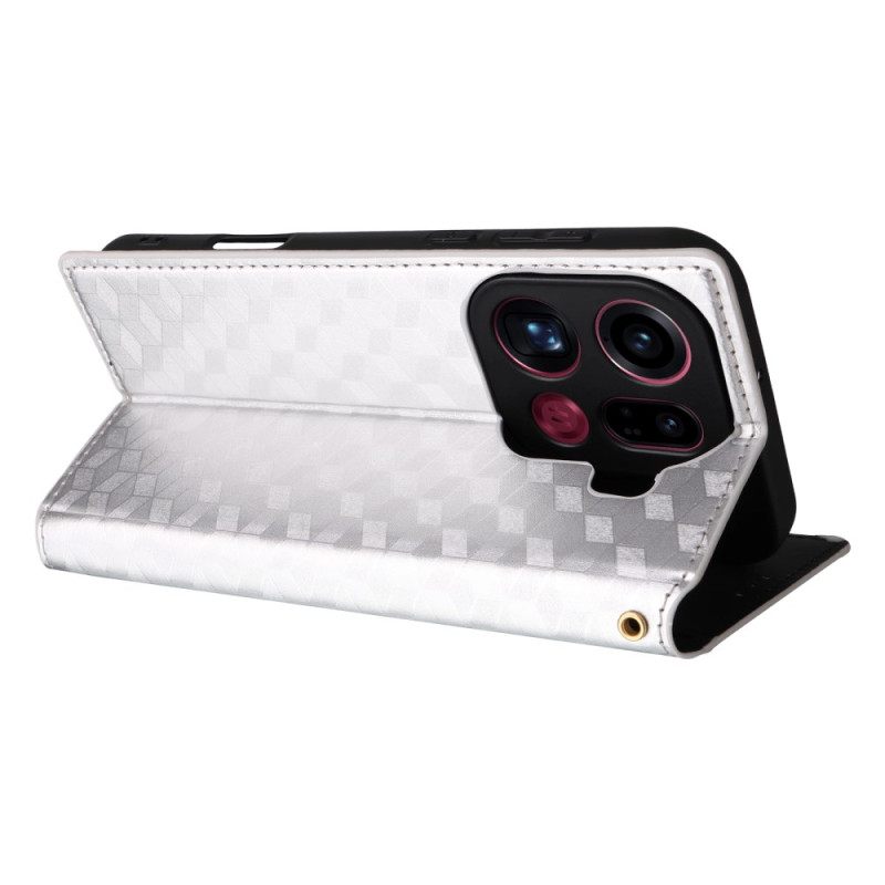 Folio-hoesje Oppo Find X9 Pro 5g Diamantpatroon Bescherming Hoesje