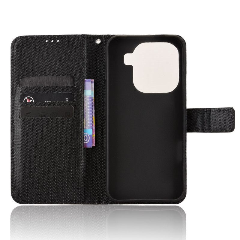 Folio-hoesje Oppo Find X9 Pro 5g Telefoonhoesje Diamantstructuur