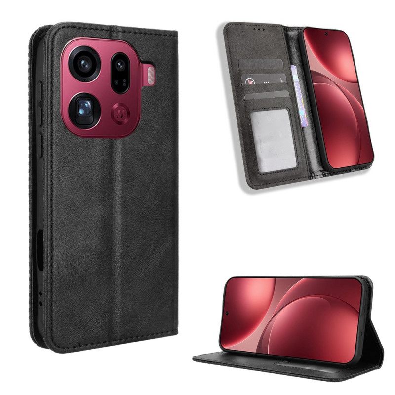 Folio-hoesje Oppo Find X9 Pro 5g Vintage Rand