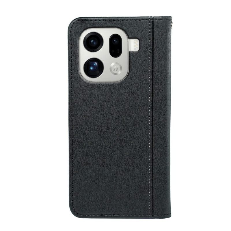 Folio-hoesje Voor Oppo Find X9 Pro 5g Afwerking Met Bandje