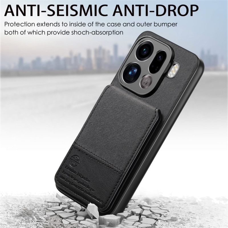 Hoesje Oppo Find X9 Pro 5g Kaarthouder En Rfid-bescherming Bescherming Hoesje