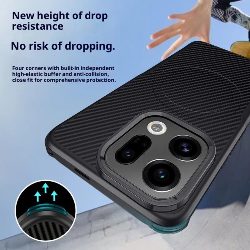 Hoesje Oppo Find X9 Pro 5g Magsafe Carbon Fiber