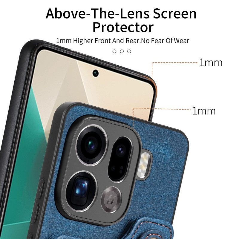 Hoesje Oppo Find X9 Pro 5g Rfid-kaarthouder Met Retro Design