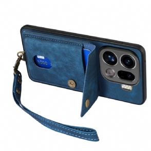 Hoesje Voor Oppo Find X9 Pro 5g Kaarthouder En Draagkoord