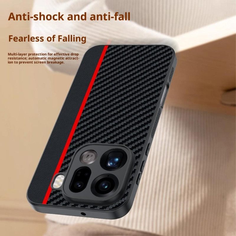 Hoesje Voor Oppo Find X9 Pro 5g Stevig Met Koolstofvezeltextuur
