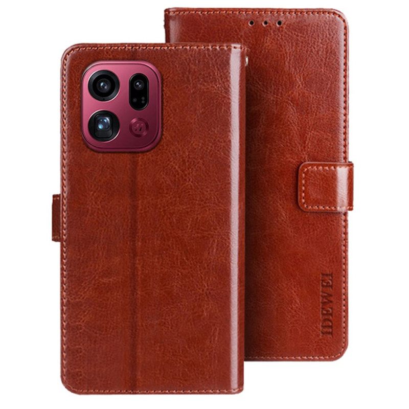 Leren Hoesje Voor Oppo Find X9 Pro 5g Idewei