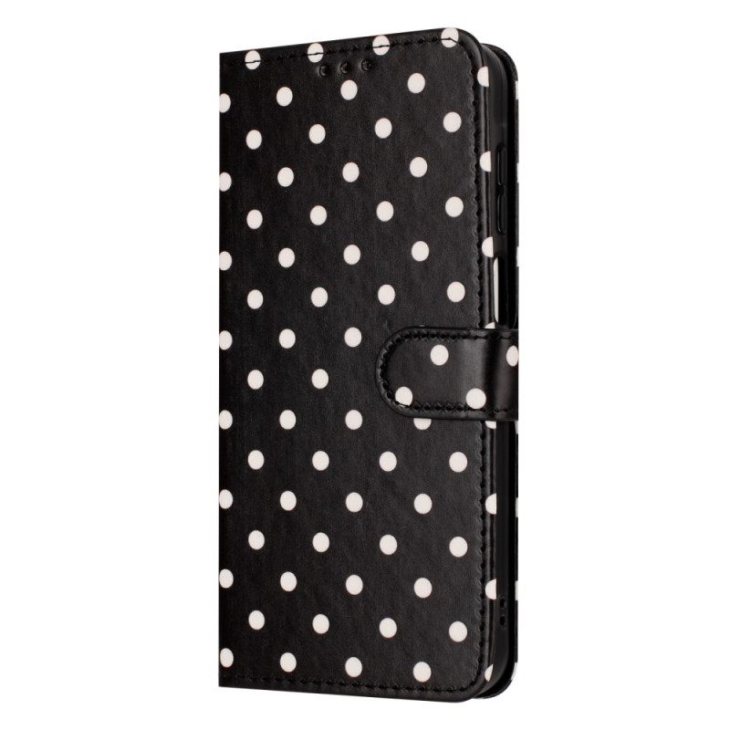 Leren Hoesje Voor Oppo Find X9 Pro 5g Polka Dots