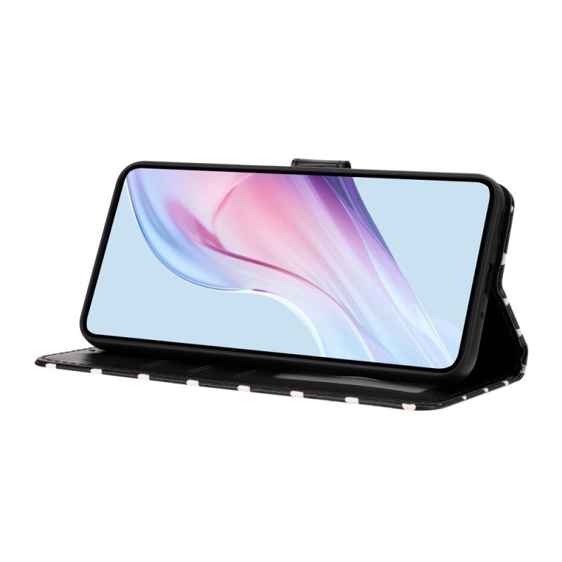 Leren Hoesje Voor Oppo Find X9 Pro 5g Polka Dots