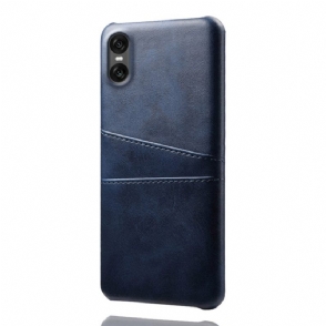 Case Hoesje Sony Xperia 10 Vii Telefoonhoesje Kaarthouder Met Lederlook