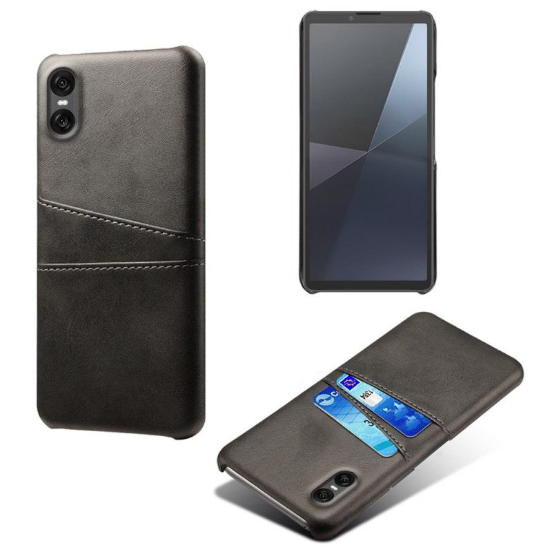 Case Hoesje Sony Xperia 10 Vii Telefoonhoesje Kaarthouder Met Lederlook