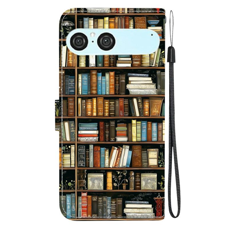 Flip Case Leren Sony Xperia 10 Vii Boekenplank