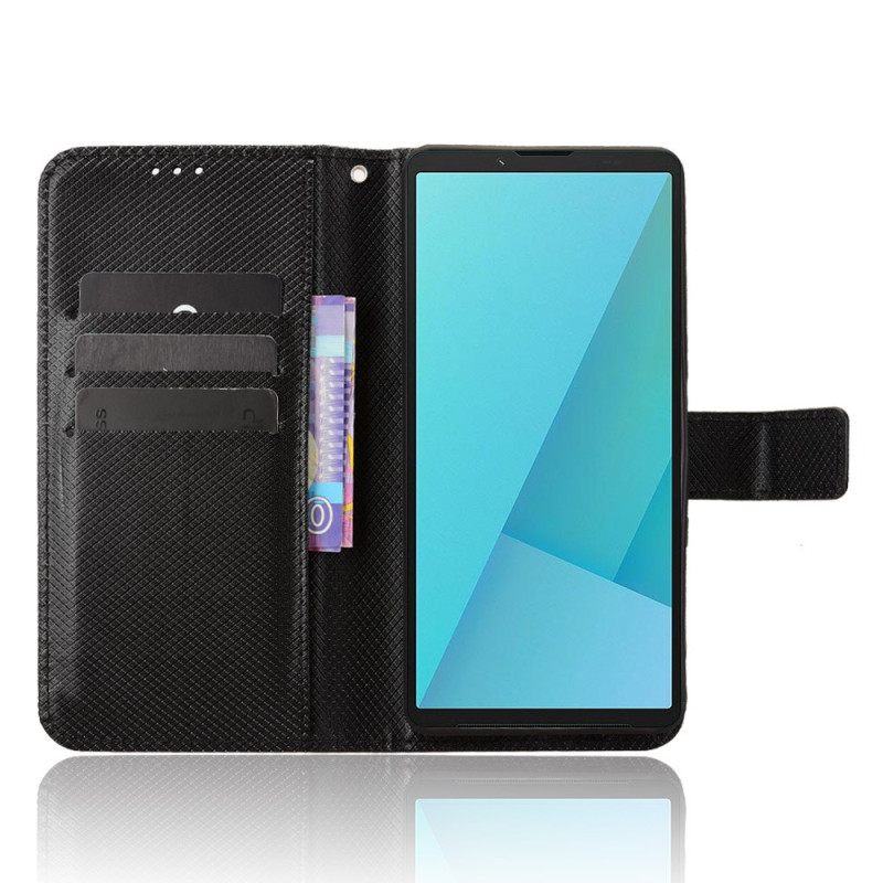 Folio-hoesje Sony Xperia 10 Vii Diamantstructuur