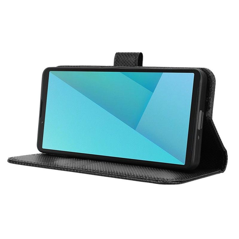 Folio-hoesje Sony Xperia 10 Vii Diamantstructuur