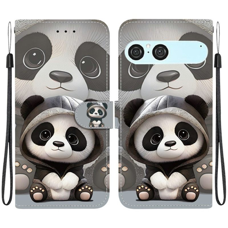 Folio-hoesje Sony Xperia 10 Vii Schattige Panda