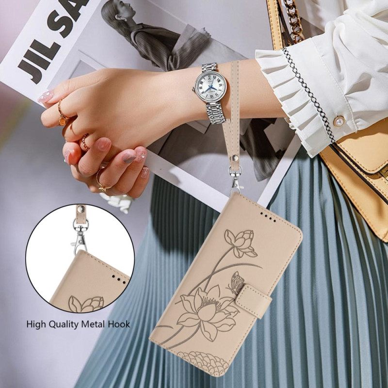 Folio-hoesje Sony Xperia 10 Vii Telefoonhoesje Bloemenprint