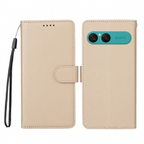 Folio-hoesje Sony Xperia 10 Vii Telefoonhoesje Leer-effect En Rfid-blokkering