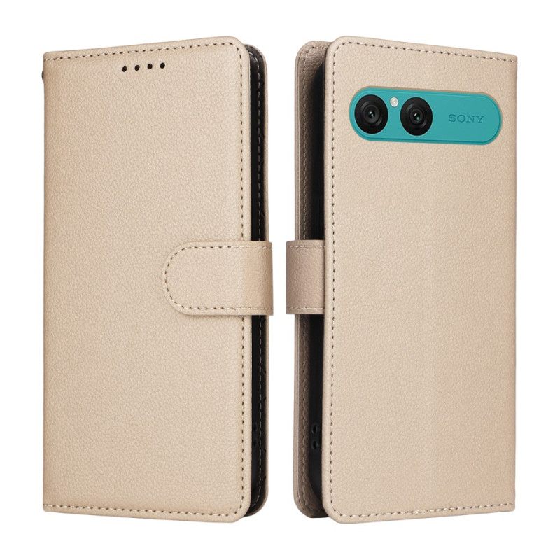 Folio-hoesje Sony Xperia 10 Vii Telefoonhoesje Leer-effect En Rfid-blokkering