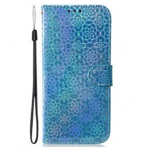 Leren Hoesje Sony Xperia 10 Vii Discostijl Bescherming Hoesje