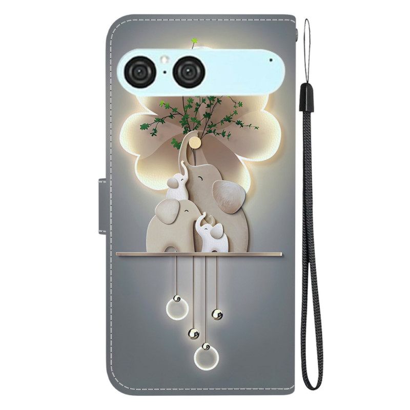Leren Hoesje Sony Xperia 10 Vii Olifant Bescherming Hoesje