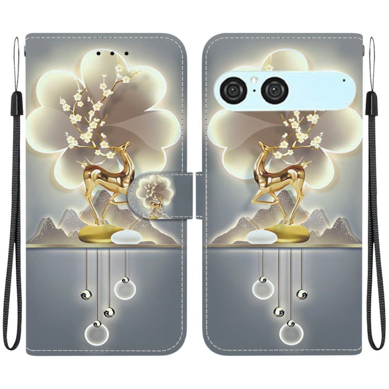 Leren Hoesje Voor Sony Xperia 10 Vii Herten