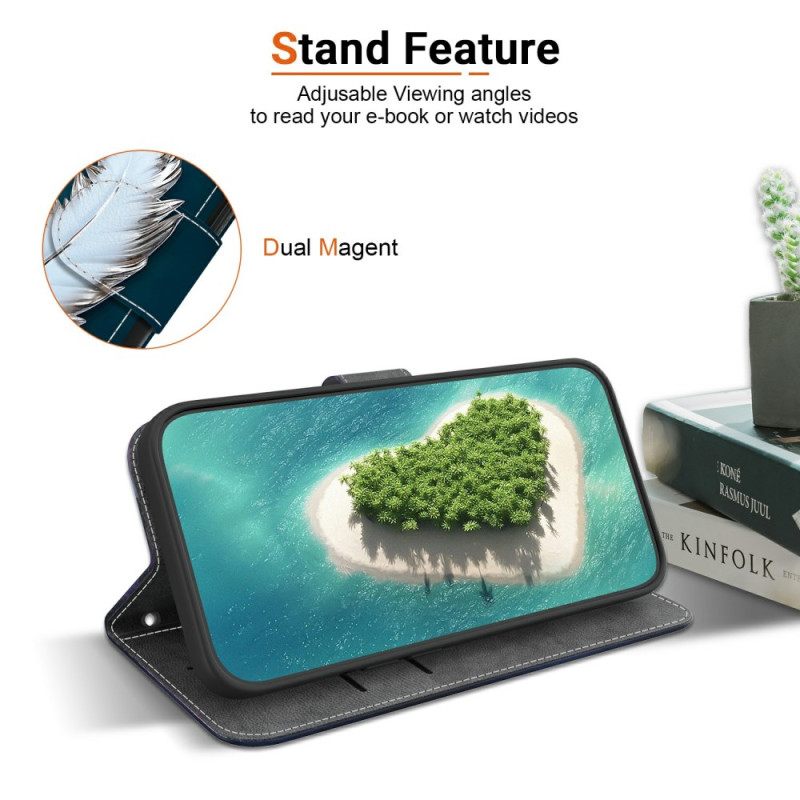 Leren Hoesje Voor Sony Xperia 10 Vii Witte Vlinders