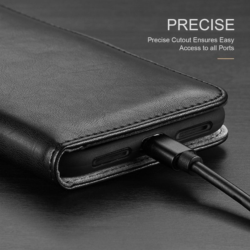 Folio-hoesje voor Google Pixel 4 Kado Leder Serie - Zwart