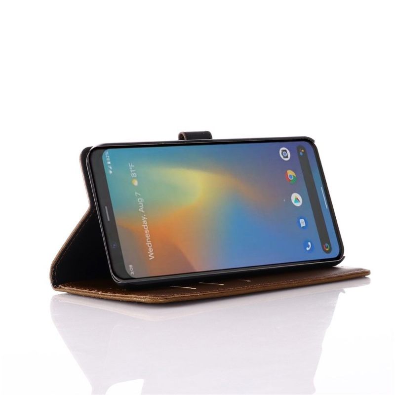 Folio-hoesje voor Google Pixel 4 Portemonnee Kunstleer Retro Portemonnee