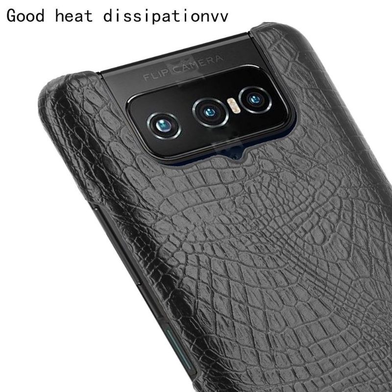 Hoesje voor Asus Zenfone 7 / Zenfone 7 Pro Krokodil-effect