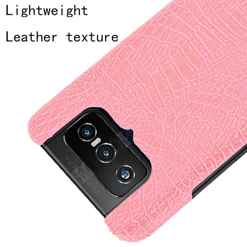 Hoesje voor Asus Zenfone 7 / Zenfone 7 Pro Krokodil-effect