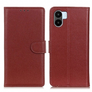 Folio-hoesje voor Xiaomi Redmi A1 Lychee Kunstleer
