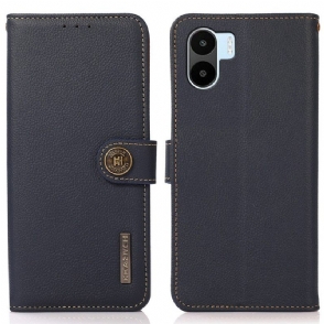 Leren Hoesje voor Xiaomi Redmi A1 Khazneh Rfid Echt Leer