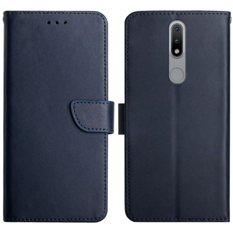 Folio-hoesje voor Nokia 2.4 Glad Leer