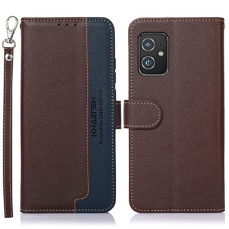 Folio-hoesje voor Asus Zenfone 8 Anti-fall Khazneh Zichtbare Naden
