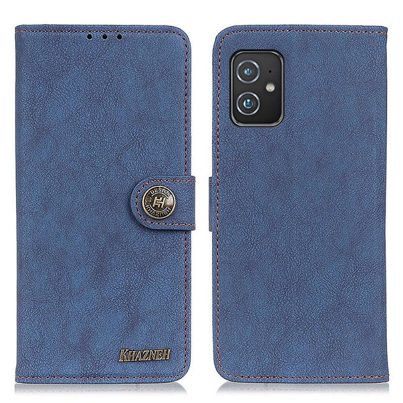 Folio-hoesje voor Asus Zenfone 8 Khazneh Retro Leereffect