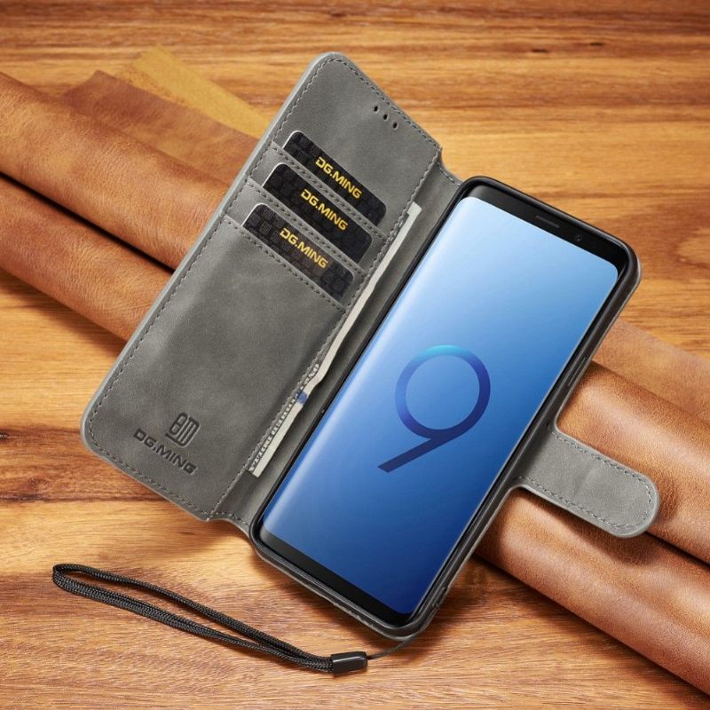 Folio-hoesje voor Samsung Galaxy S9 Plus Anti-fall Dg Ming Retro Stijl