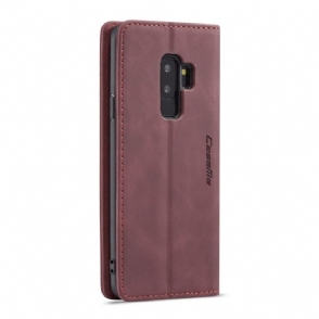 Folio-hoesje voor Samsung Galaxy S9 Plus Kunstleer - Wijnrood