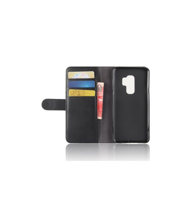 Folio-hoesje voor Samsung Galaxy S9 Plus Premium Lederen Kaarthouder