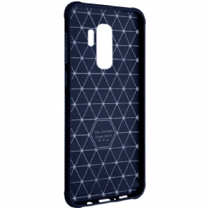 Hoesje voor Samsung Galaxy S9 Plus Vega Ledereffect - Marineblauw