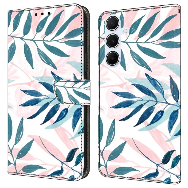 Bescherming Hoesje Samsung Galaxy A17 4g / 5g Aquarelbladeren
