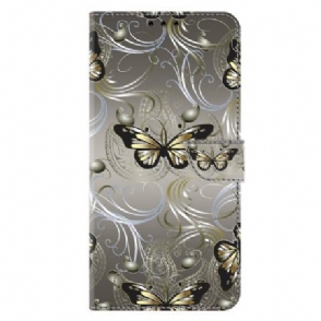 Bescherming Hoesje Samsung Galaxy A17 4g / 5g Kanten Vlinders