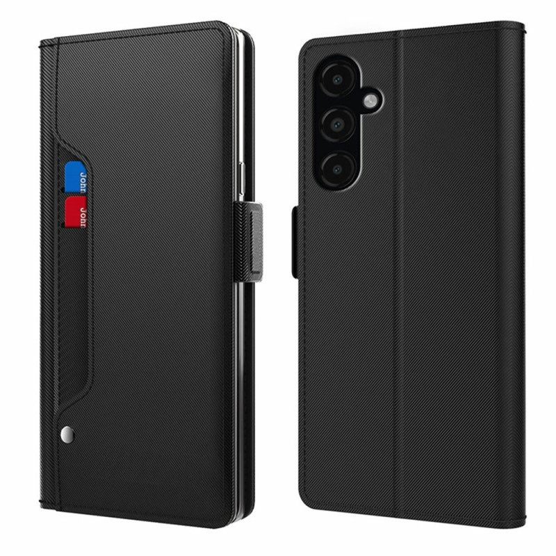 Bescherming Hoesje Samsung Galaxy A17 4g / 5g Spiegel En Kaarthouder