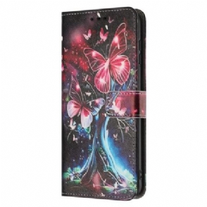 Bescherming Hoesje Samsung Galaxy A17 4g / 5g Vlinderboom