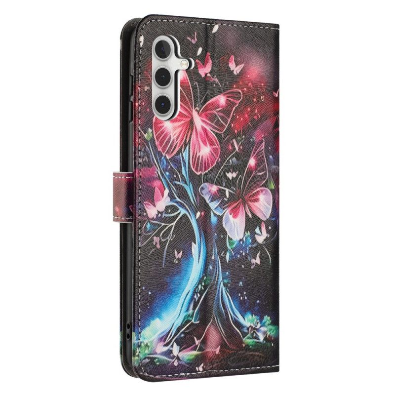 Bescherming Hoesje Samsung Galaxy A17 4g / 5g Vlinderboom