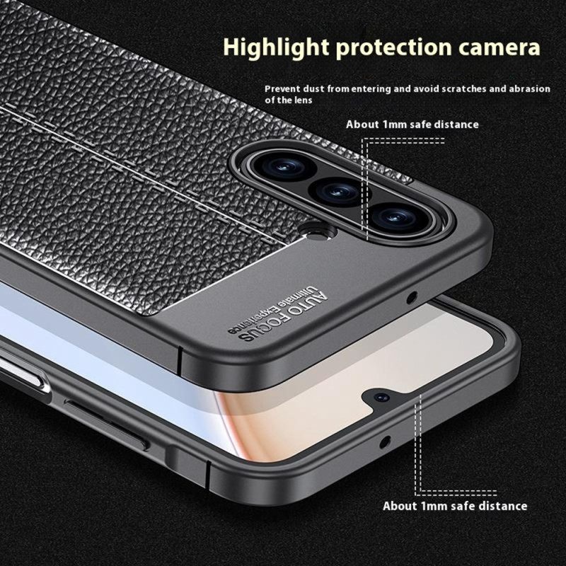 Case Hoesje Samsung Galaxy A17 4g / 5g Telefoonhoesje Lychee Textuur