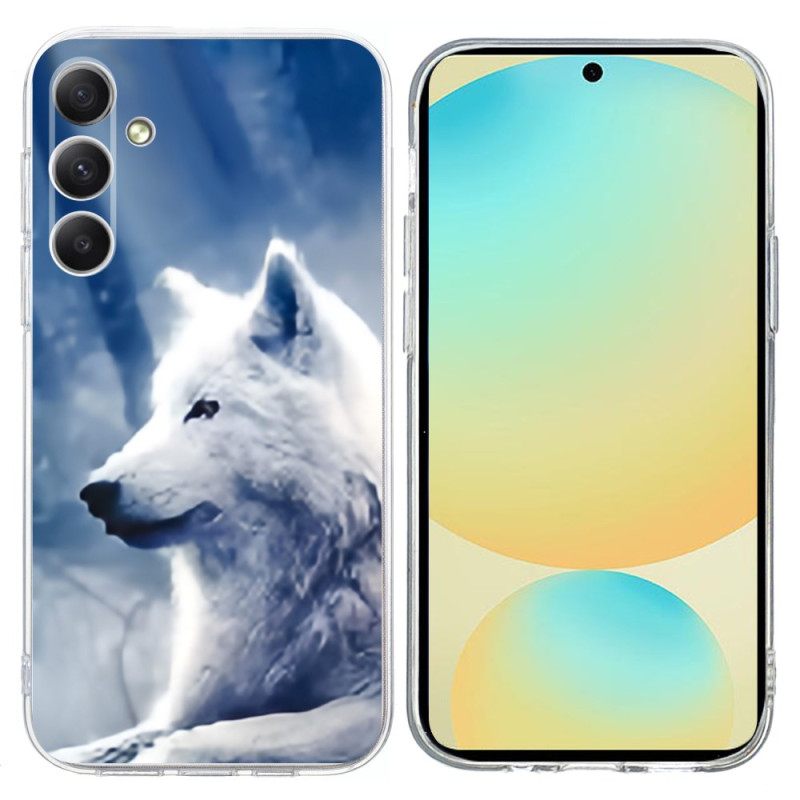 Case Hoesje Samsung Galaxy A17 4g / 5g Telefoonhoesje Witte Wolf