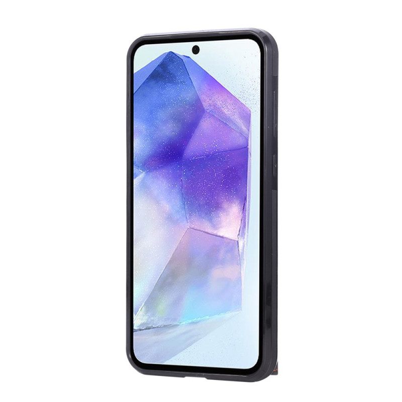 Cover Hoesje Samsung Galaxy A17 4g / 5g Telefoonhoesje Kaarthouder En Ring